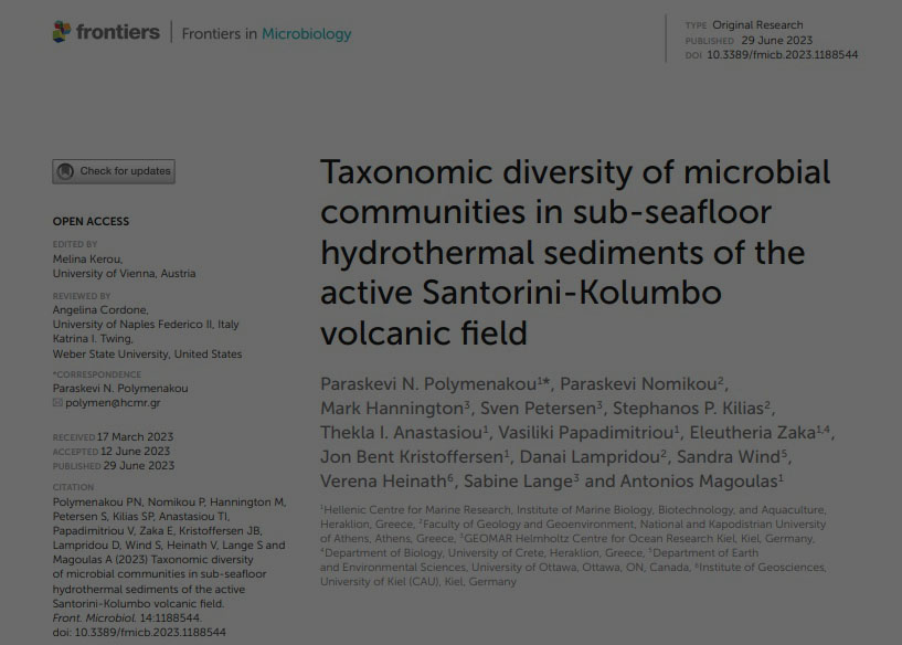 New publication by the research team of SANTORY in the journal Frontiers in Microbiology